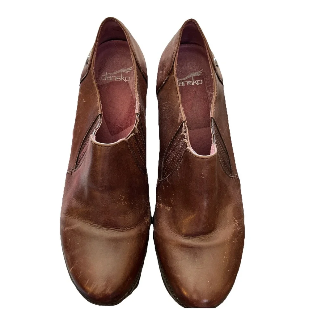 Dansko Brown Leather Heeled Dress Shoes Women's‎ European Size 41 US Size 10